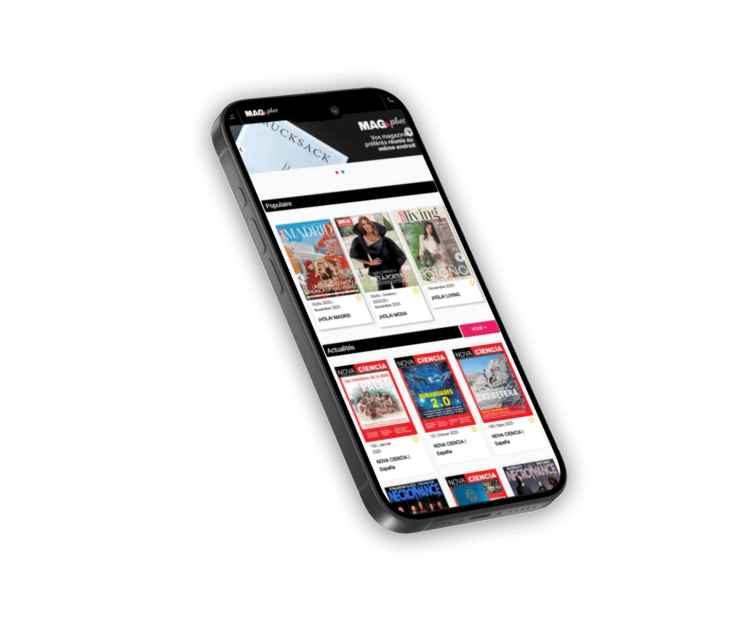 iPhone mit MagPlus App